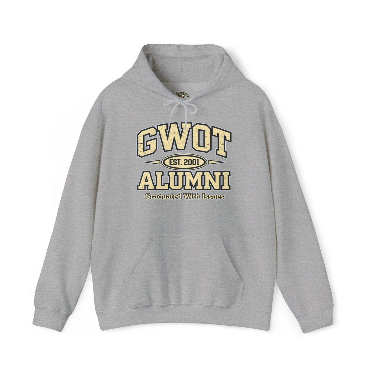 K-Factor Supply Co GWOT Alumni Mk 4 Mod 2 Hoodie Sport Grey / S