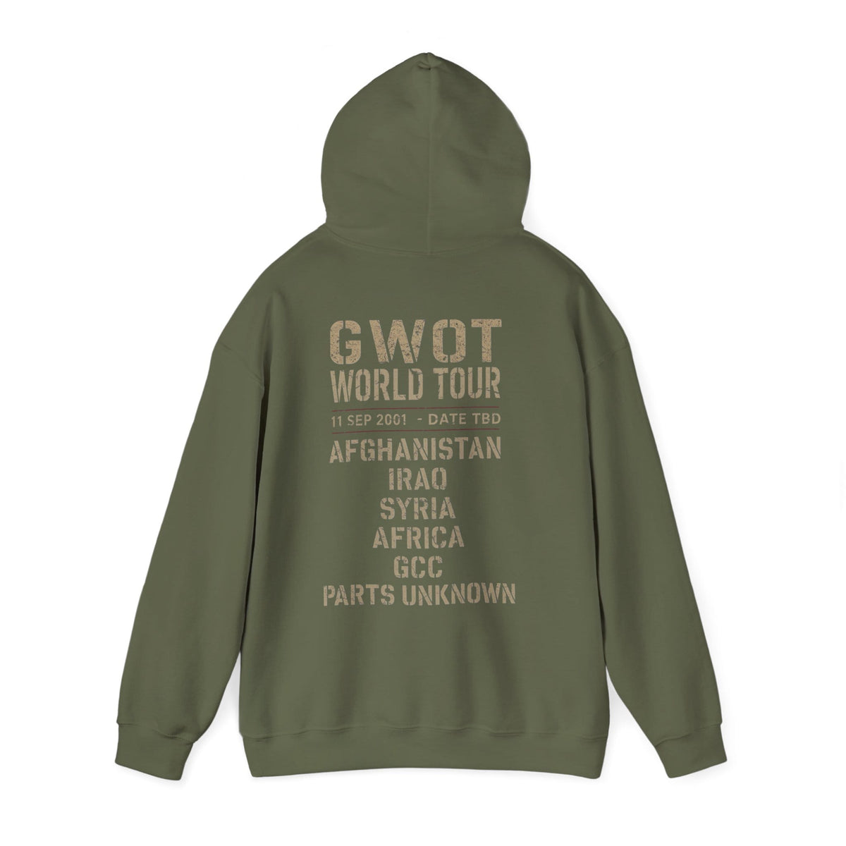 K-Factor Supply Co GWOT World Tour (Back Print) Hoodie