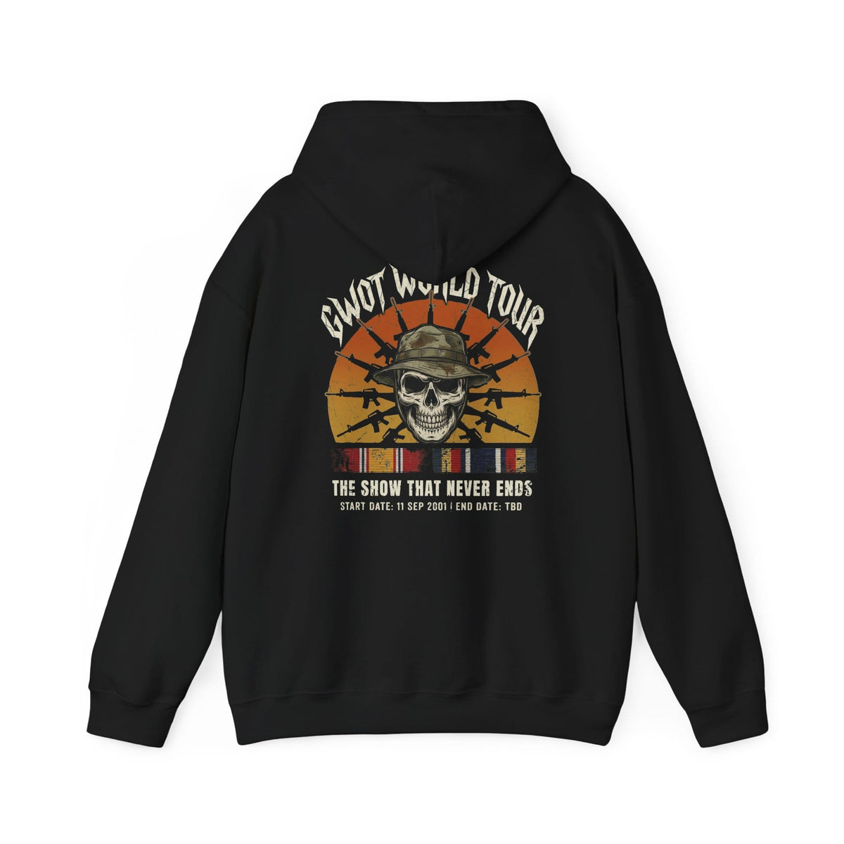 K-Factor Supply Co GWOT World Tour Mk 2 (Back Print) Hoodie Black / S