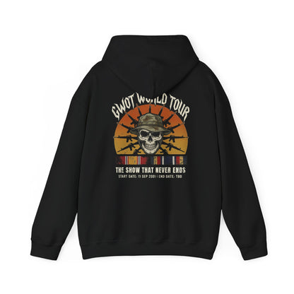 K-Factor Supply Co GWOT World Tour Mk 2 (Back Print) Hoodie Black / S