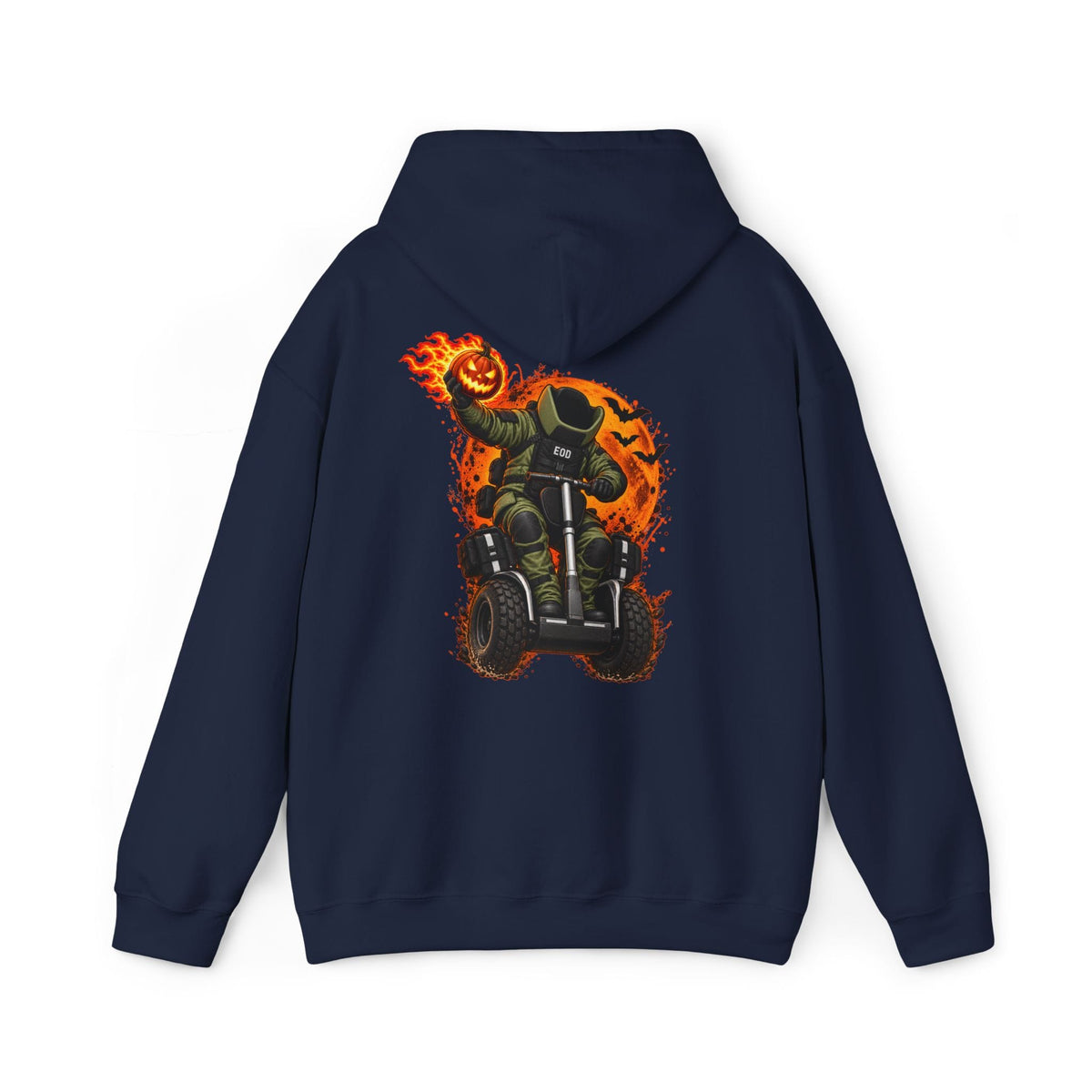 K-Factor Supply Co Headless Tech-man (Back Print) Hoodie Navy / S