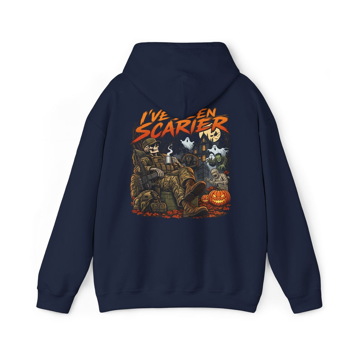 K-Factor Supply Co I've Seen Scarier - GWOT Alumni (Back Print) Hoodie