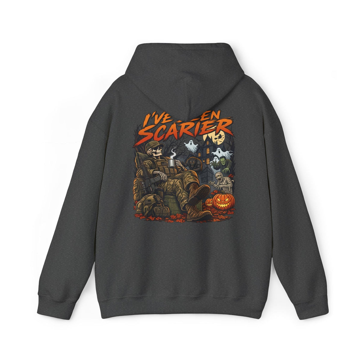 K-Factor Supply Co I've Seen Scarier - GWOT Alumni (Back Print) Hoodie