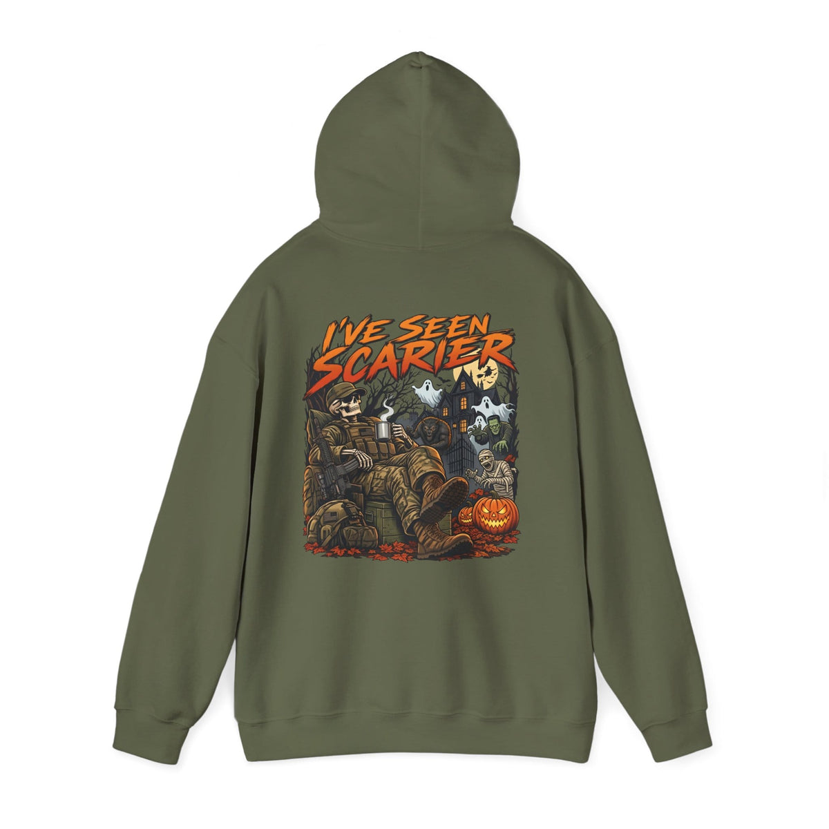 K-Factor Supply Co I've Seen Scarier - GWOT Alumni (Back Print) Hoodie