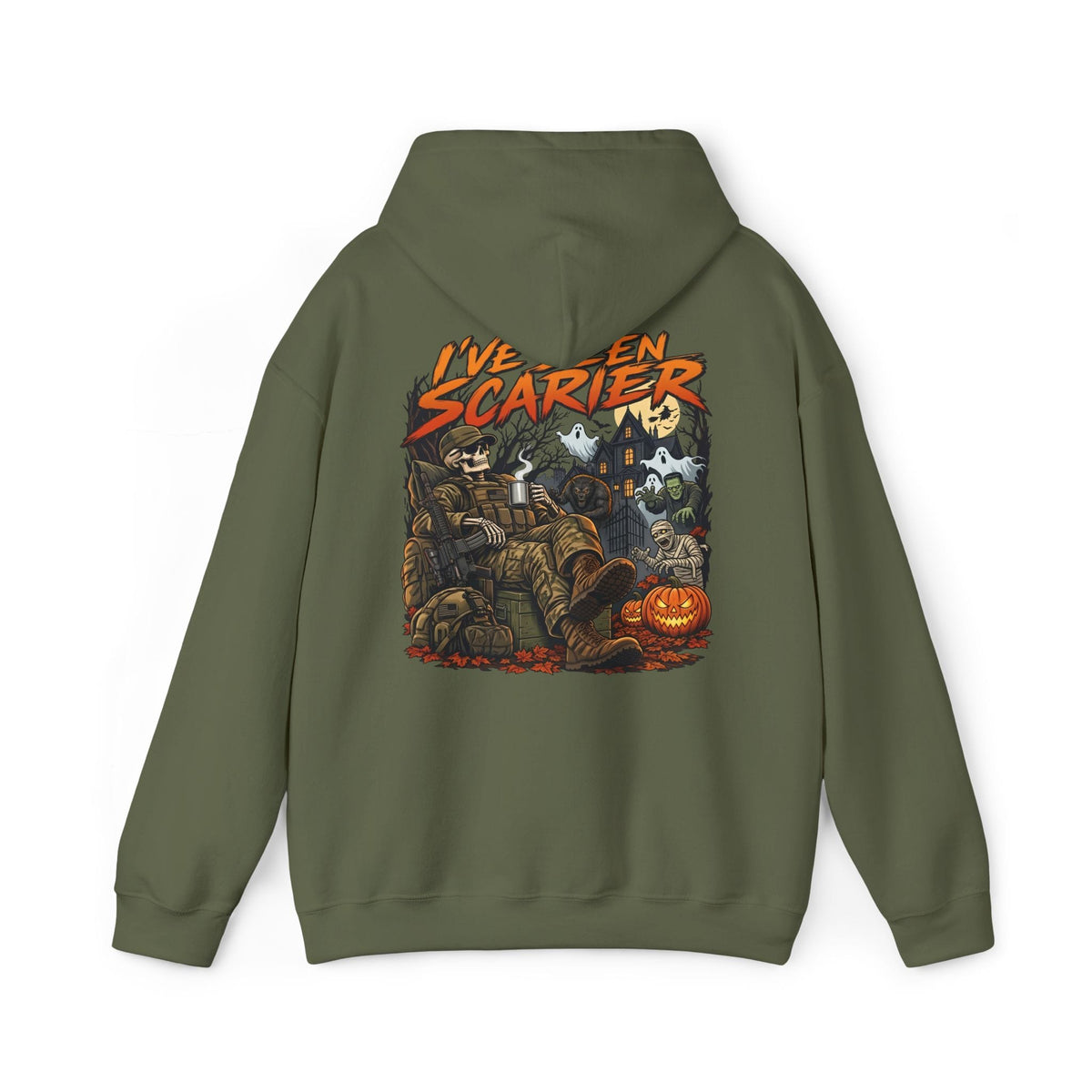 K-Factor Supply Co I've Seen Scarier - GWOT Alumni (Back Print) Hoodie