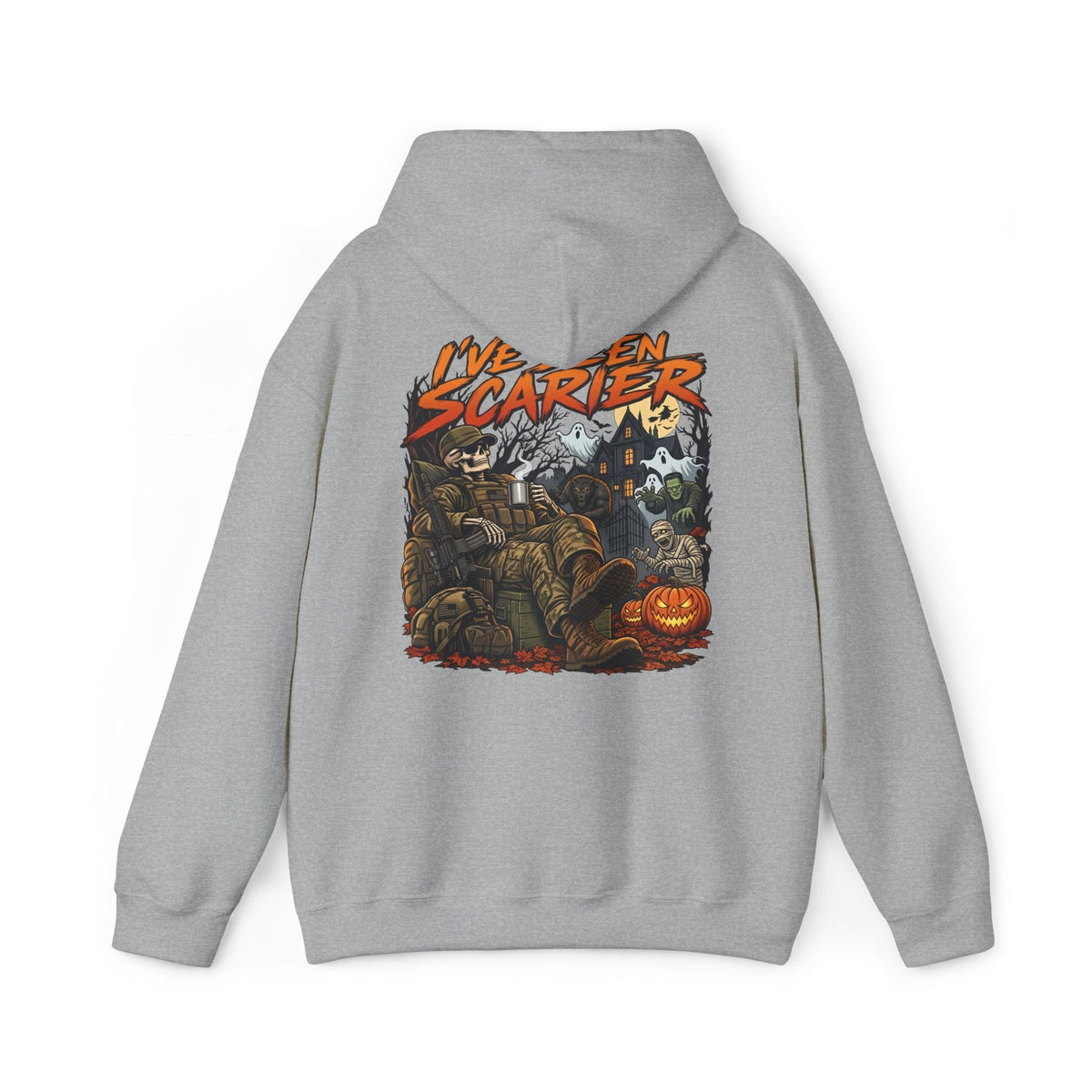 K-Factor Supply Co I've Seen Scarier - GWOT Alumni (Back Print) Hoodie
