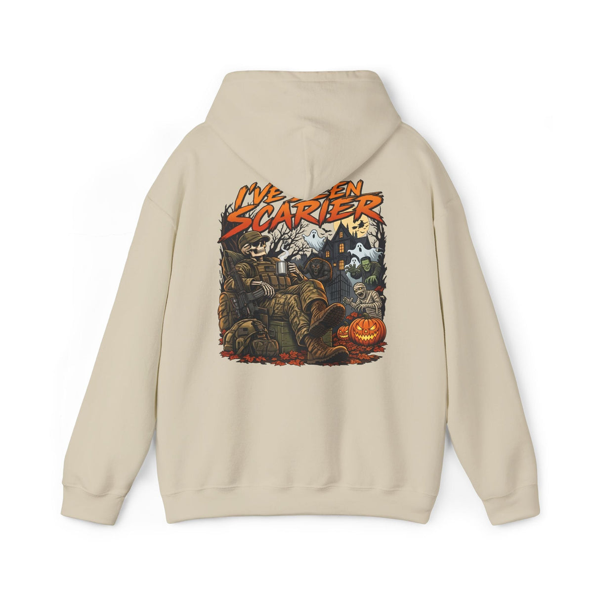 K-Factor Supply Co I've Seen Scarier - GWOT Alumni (Back Print) Hoodie
