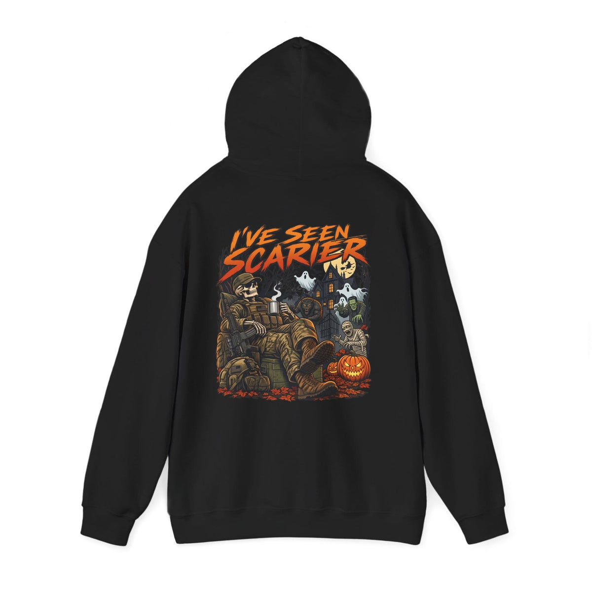 K-Factor Supply Co I've Seen Scarier - GWOT Alumni (Back Print) Hoodie
