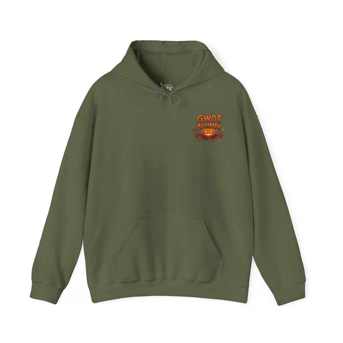 K-Factor Supply Co I've Seen Scarier - GWOT Alumni (Back Print) Hoodie Military Green / S