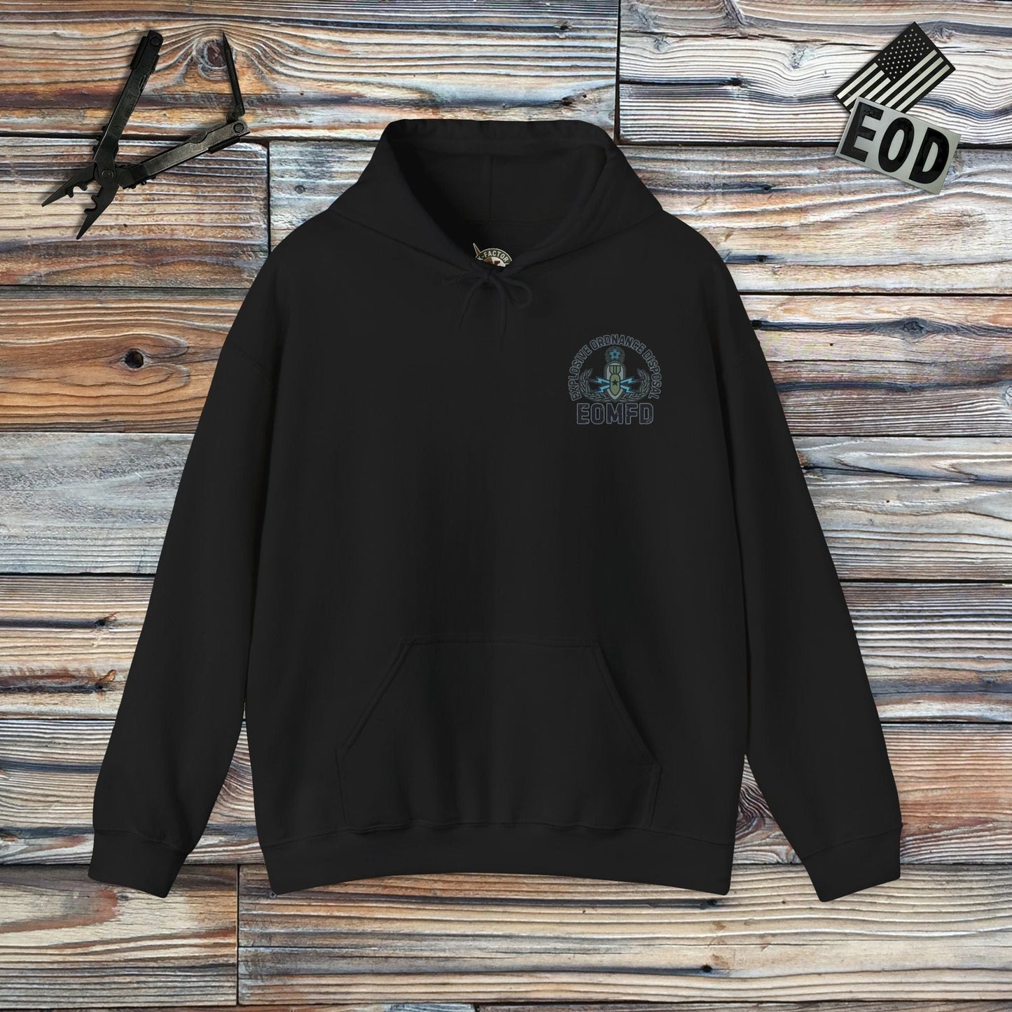 K-Factor Supply Co Inner Peace (EOMFD - Back Print) Hoodie Black / S