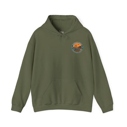K-Factor Supply Co Kandahar Travel (Back Print) Hoodie Military Green / S