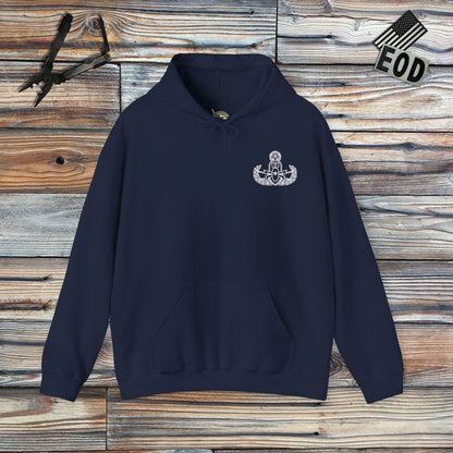 K-Factor Supply Co Keep Calm Hoodie Navy / S