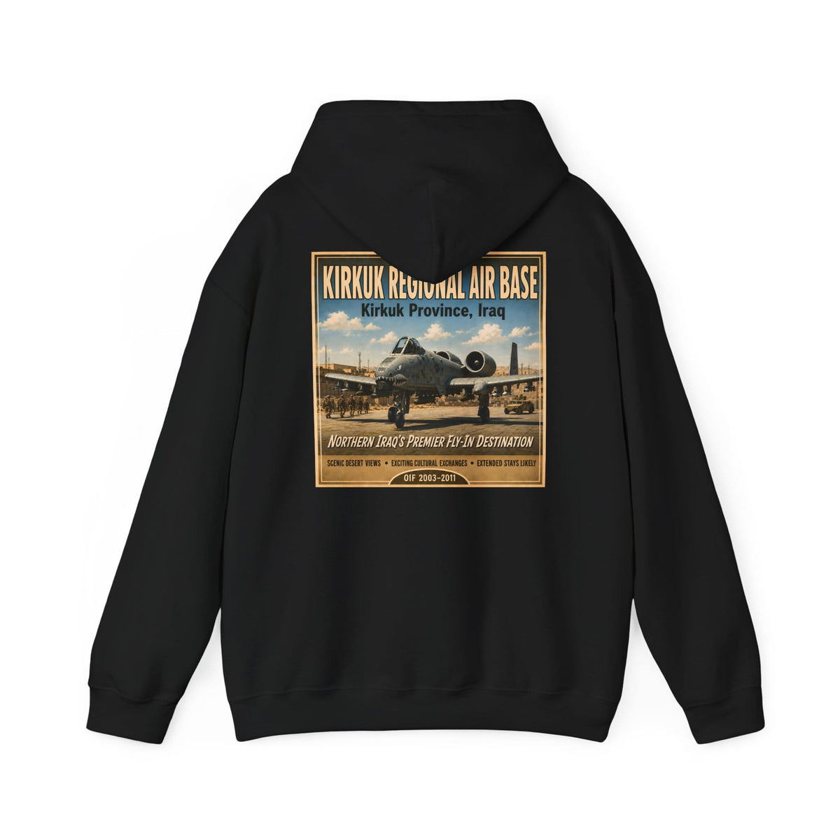 K-Factor Supply Co Kirkuk (KRAB) [Back Print] Hoodie Black / S