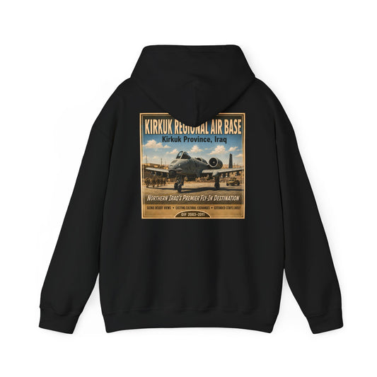 K-Factor Supply Co Kirkuk (KRAB) [Back Print] Hoodie Black / S
