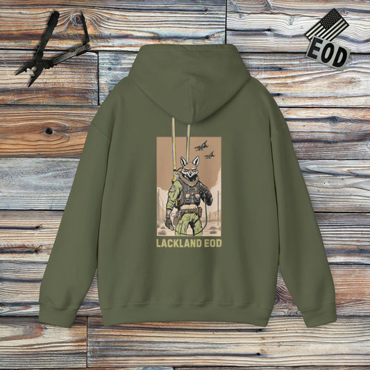 K-Factor Supply Co Lackland EOD “Coyote Ugly” Hoodie Military Green / S