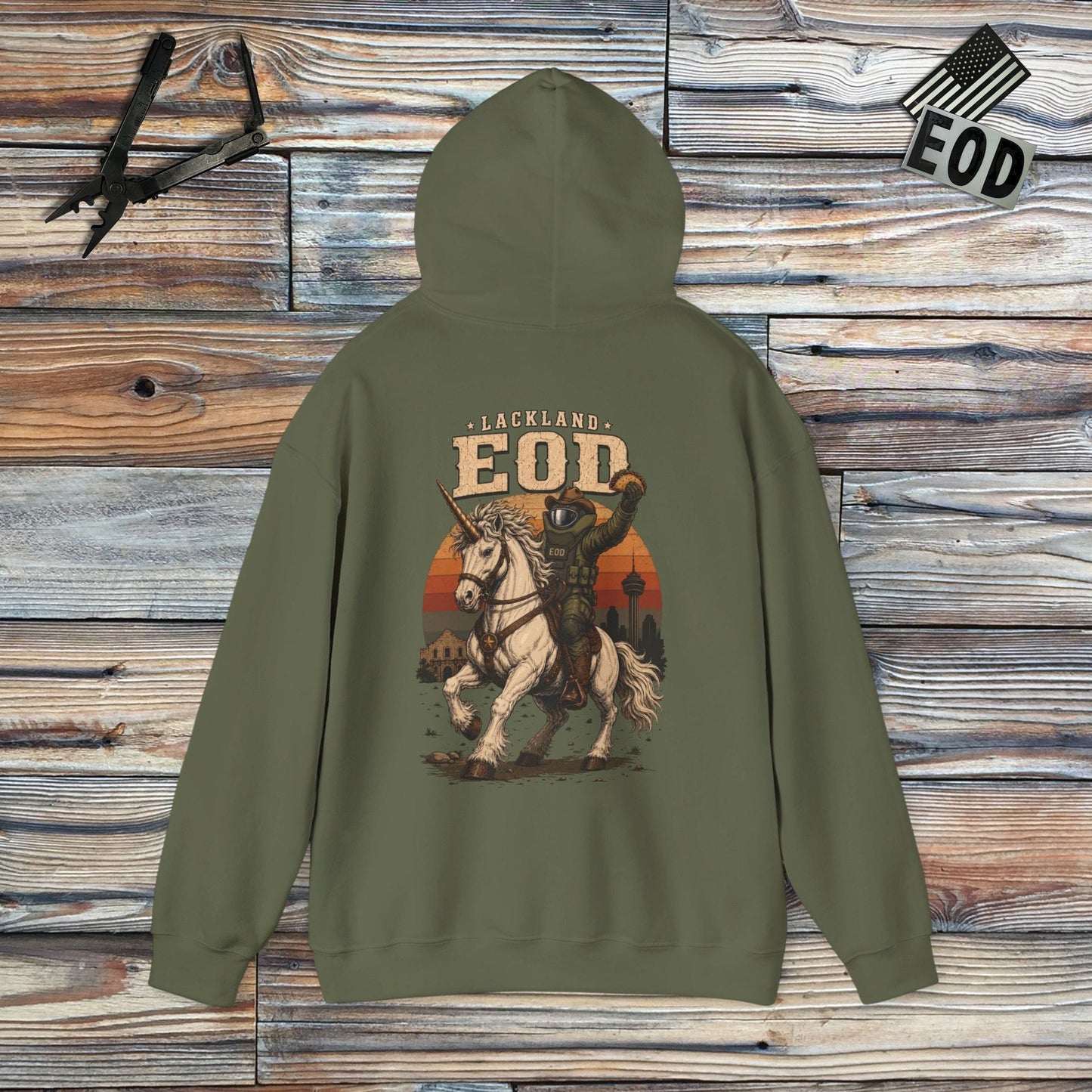 K-Factor Supply Co Lackland EOD "Lonestar Unicorn” Hoodie