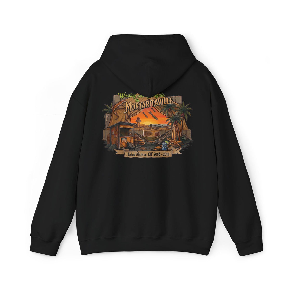 K-Factor Supply Co Mortaritaville (Back Print) Hoodie Black / S