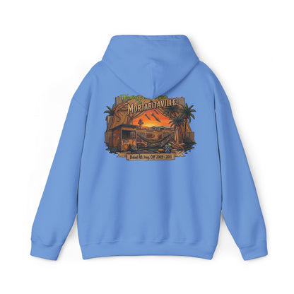 K-Factor Supply Co Mortaritaville (Back Print) Hoodie Carolina Blue / S