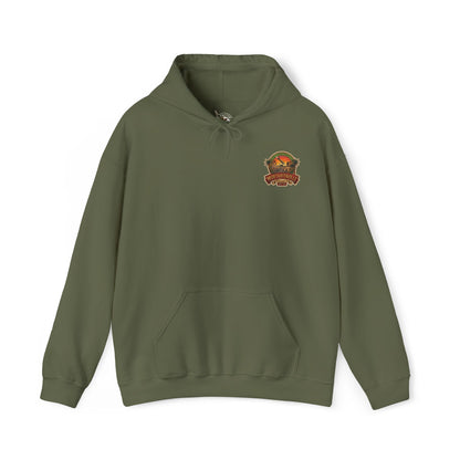 K-Factor Supply Co Mortaritaville Mod 1 [LSAA] (Back Print) Hoodie Military Green / S