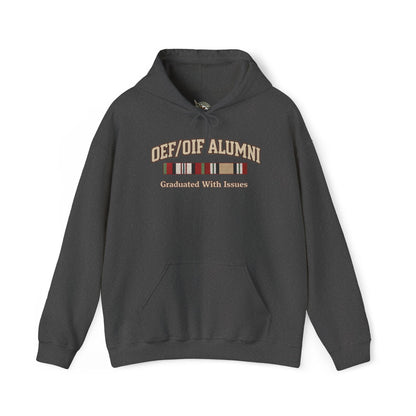 K-Factor Supply Co OEF/OIF Alumni Mk 1 "Issues" Hoodie Dark Heather / S