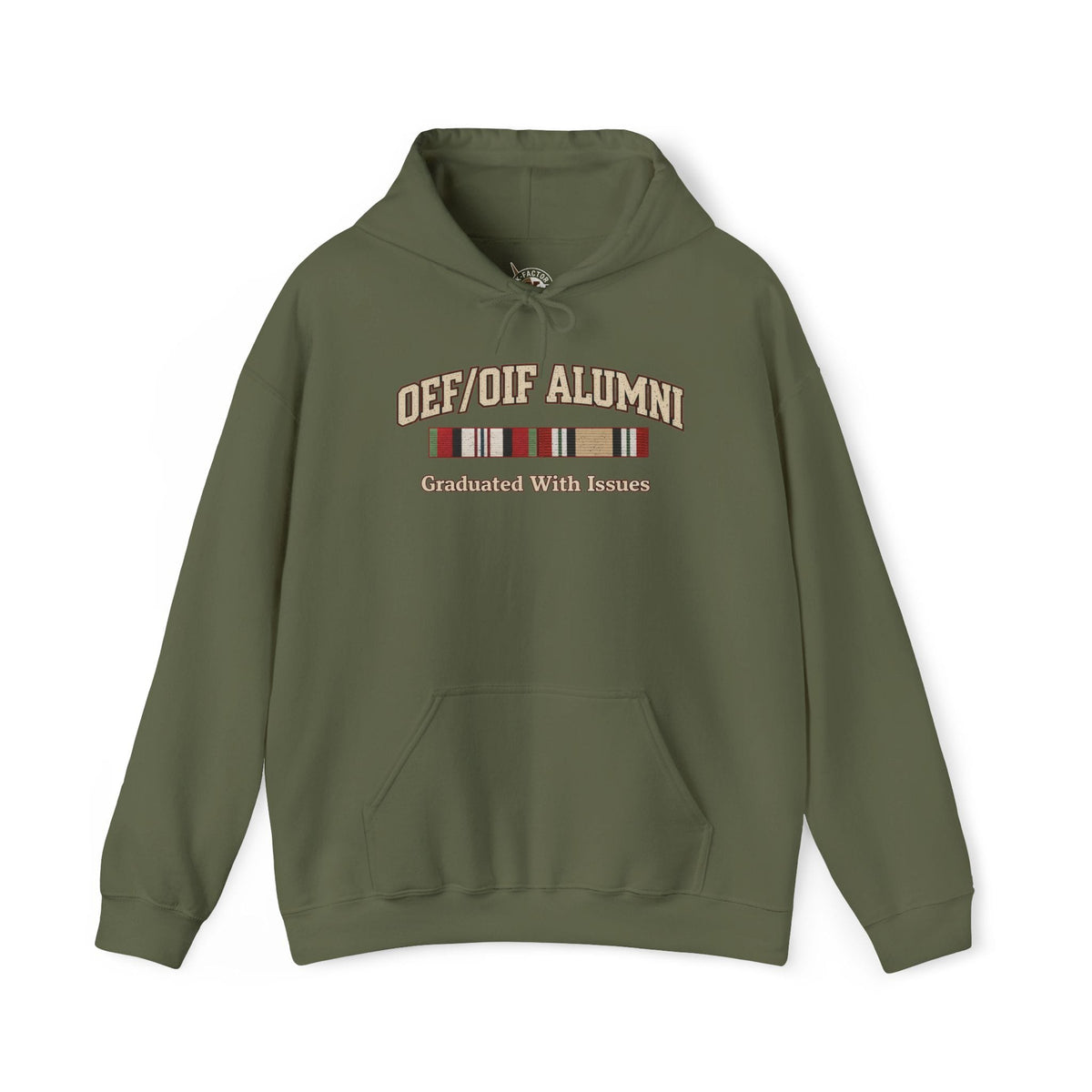 K-Factor Supply Co OEF/OIF Alumni Mk 1 "Issues" Hoodie Military Green / S