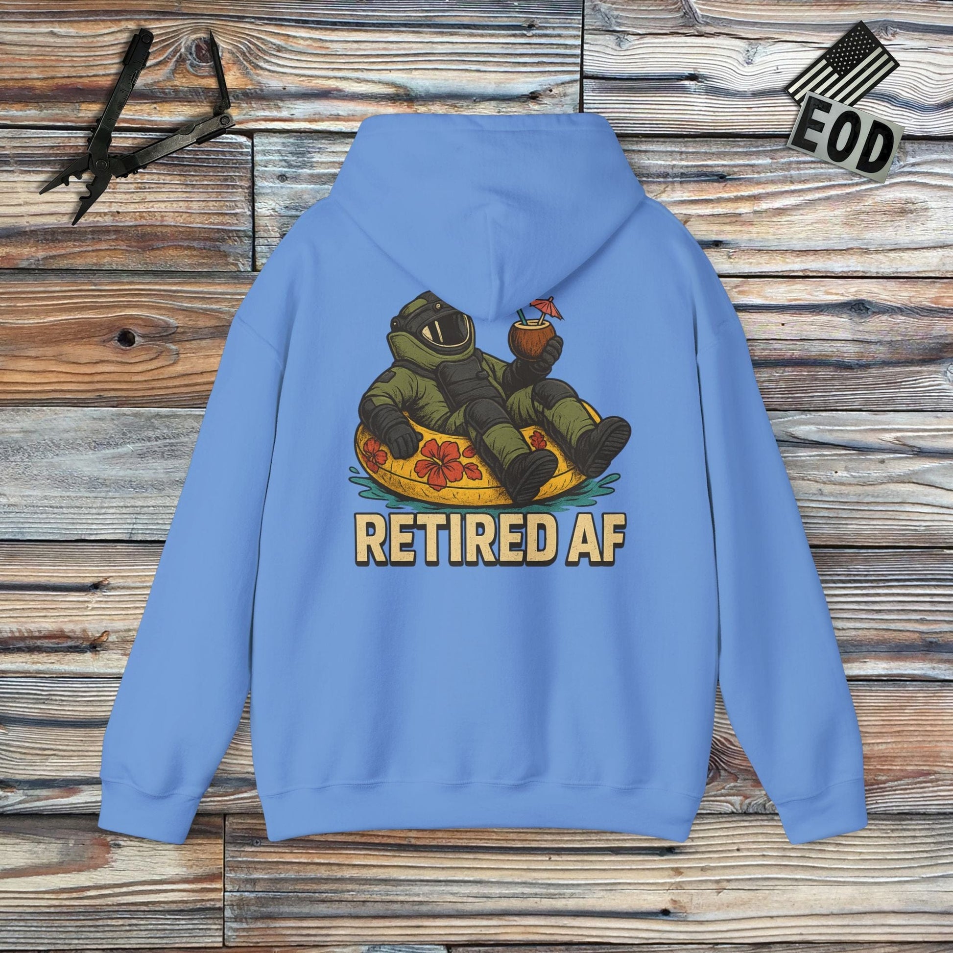 K-Factor Supply Co Retired AF (Back Print) Hoodie