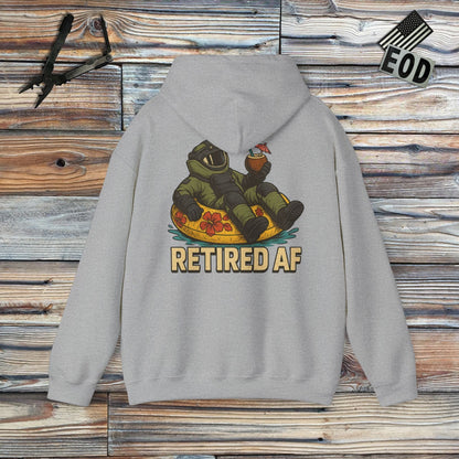 K-Factor Supply Co Retired AF (Back Print) Hoodie