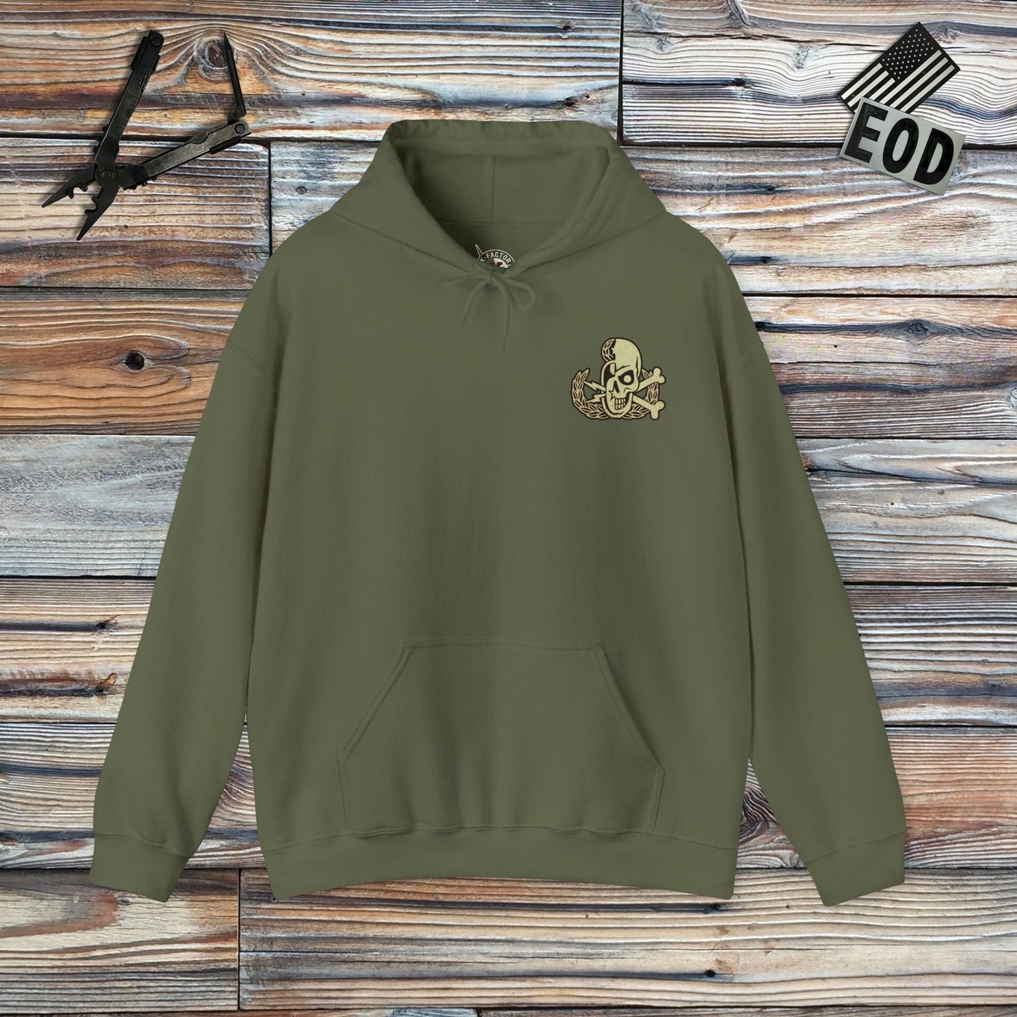 K-Factor Supply Co Retired AF (Back Print) Hoodie