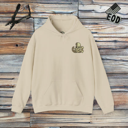 K-Factor Supply Co Retired AF (Back Print) Hoodie Sand / S