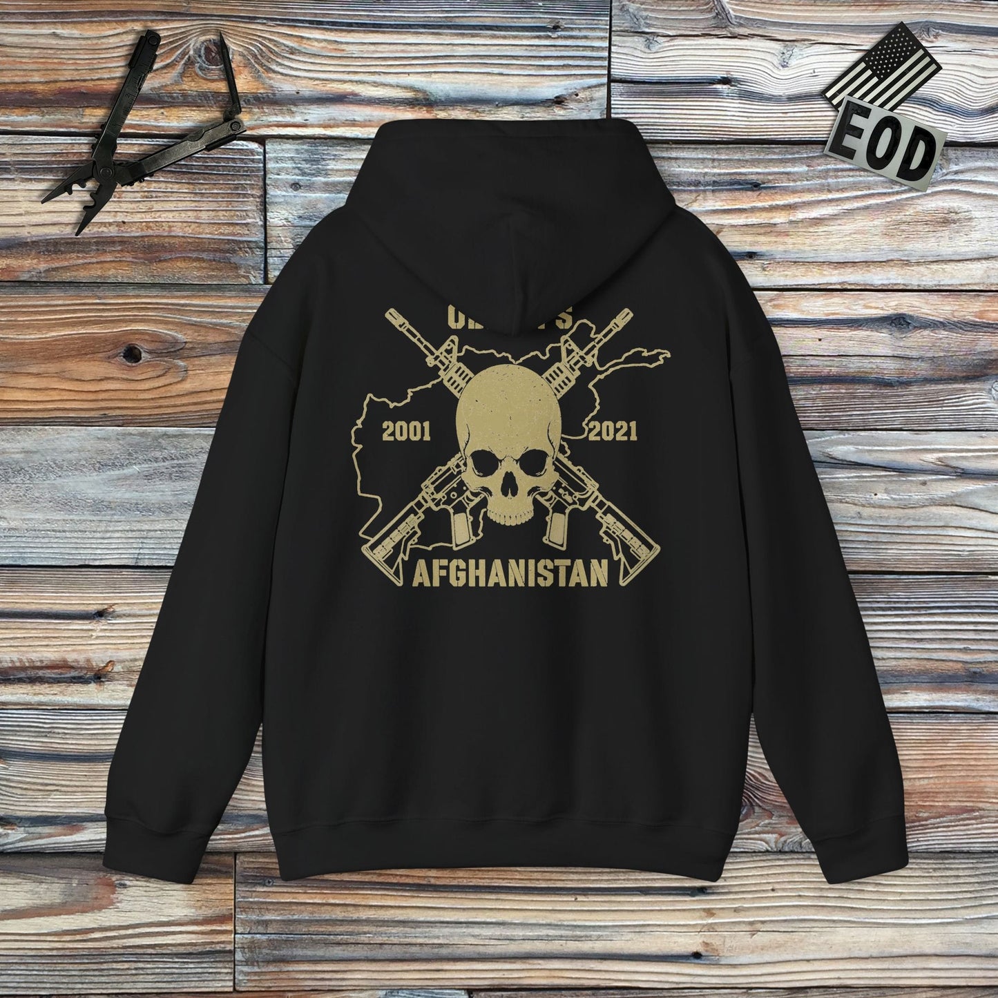 K-Factor Supply Co Skull & Carbines - OEF/OFS (Back Print) Hoodie