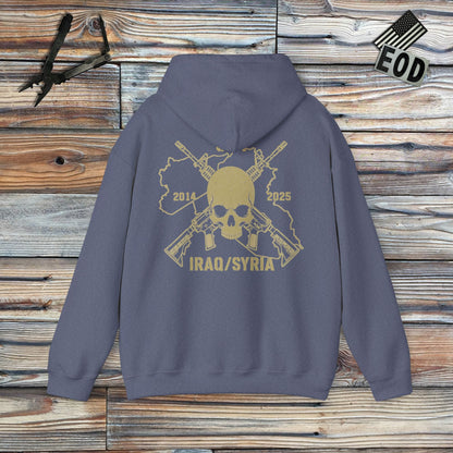 K-Factor Supply Co Skull & Carbines - OIR (Iraq/Syria) [Back Print] Hoodie