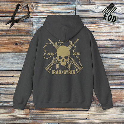 K-Factor Supply Co Skull & Carbines - OIR (Iraq/Syria) [Back Print] Hoodie