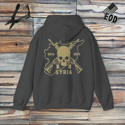 K-Factor Supply Co Skull & Carbines - OIR (Syria) [Back Print] Hoodie