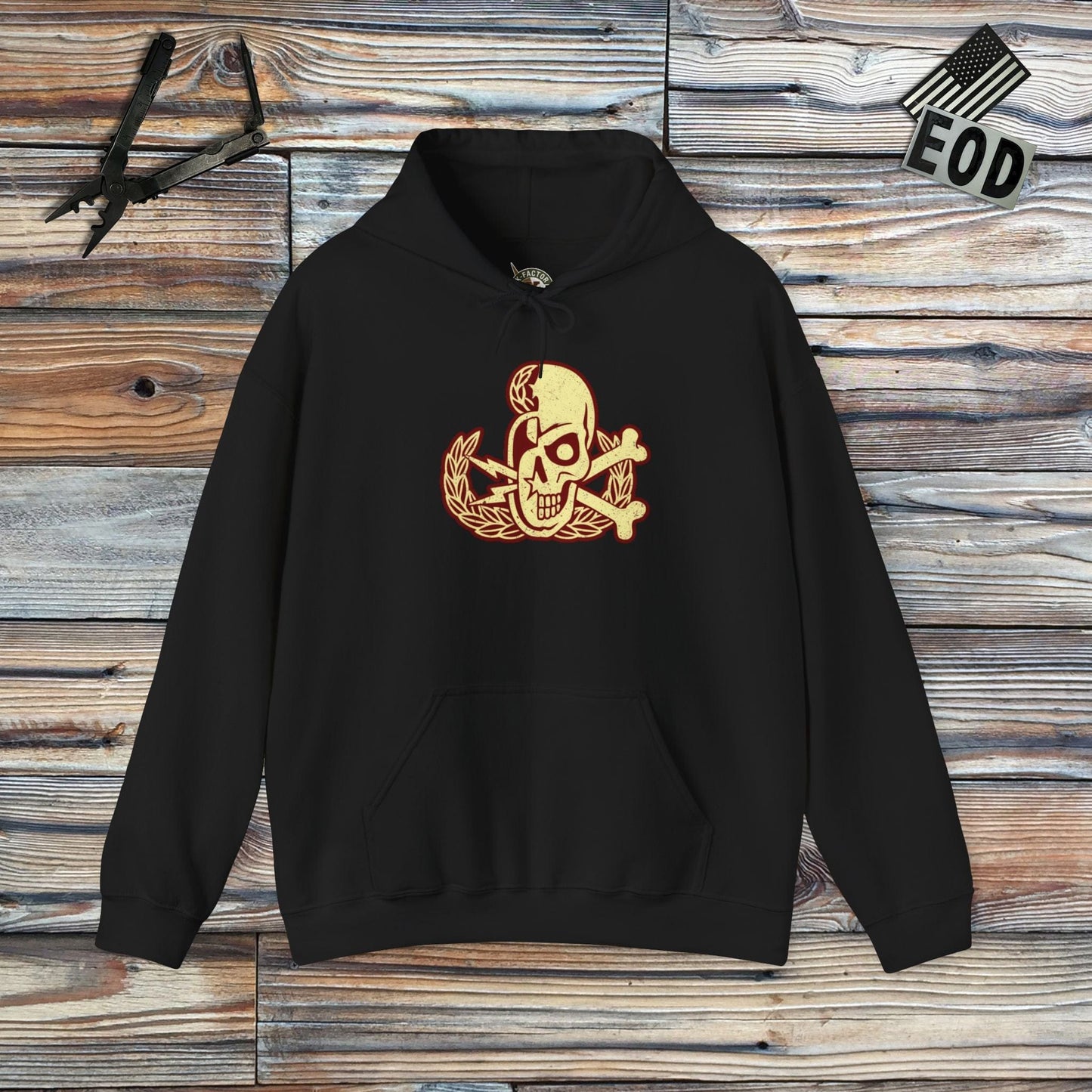K-Factor Supply Co Skully Crab Hoodie Black / S