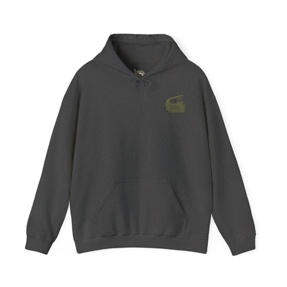 K-Factor Supply Co Surprise! (Back Print) Hoodie Dark Heather / S