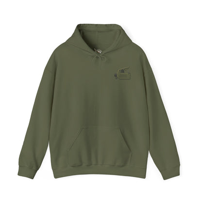 K-Factor Supply Co Surprise! (Back Print) Hoodie Military Green / S