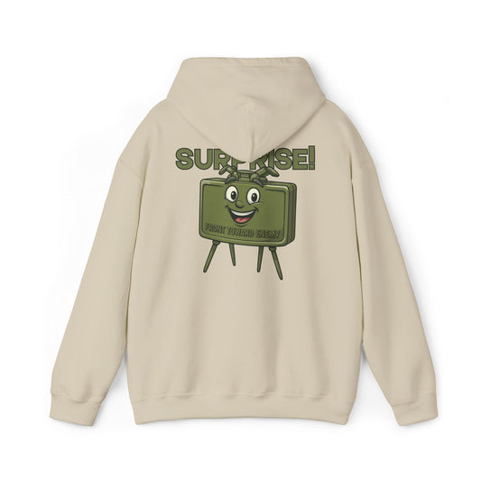 K-Factor Supply Co Surprise! (Back Print) Hoodie Sand / S