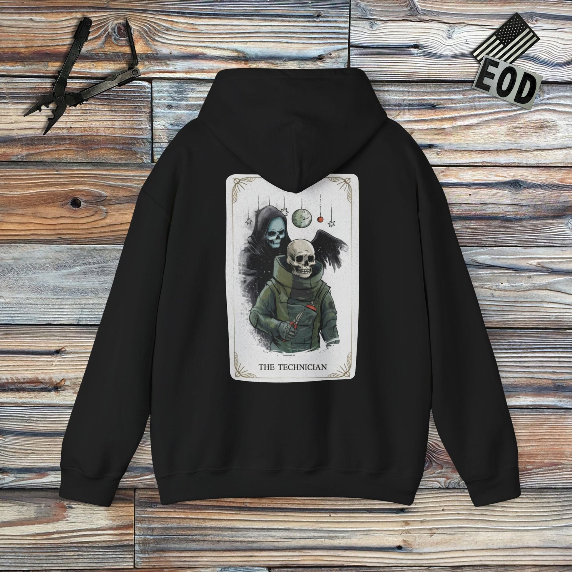 K-Factor Supply Co The Technician Tarot Hoodie Black / S