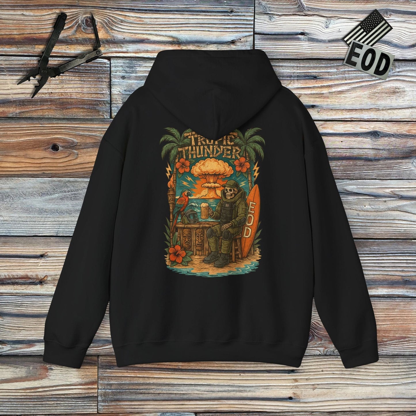 K-Factor Supply Co Tropic Thunder Hoodie Black / S