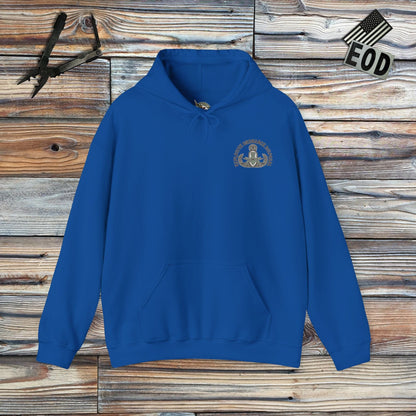 K-Factor Supply Co World's Okayest Bomb Tech (EOD - Mk 2 Mod 1) Hoodie Royal / S