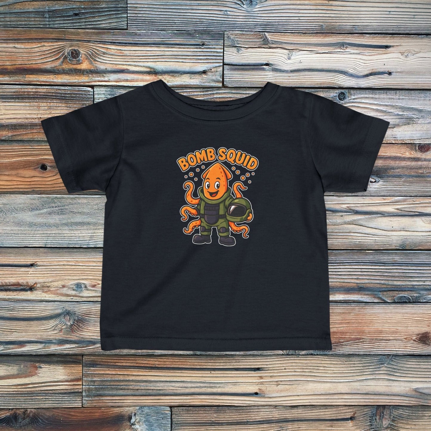K-Factor Supply Co Infant Bomb Squid T-Shirt Black / 6M