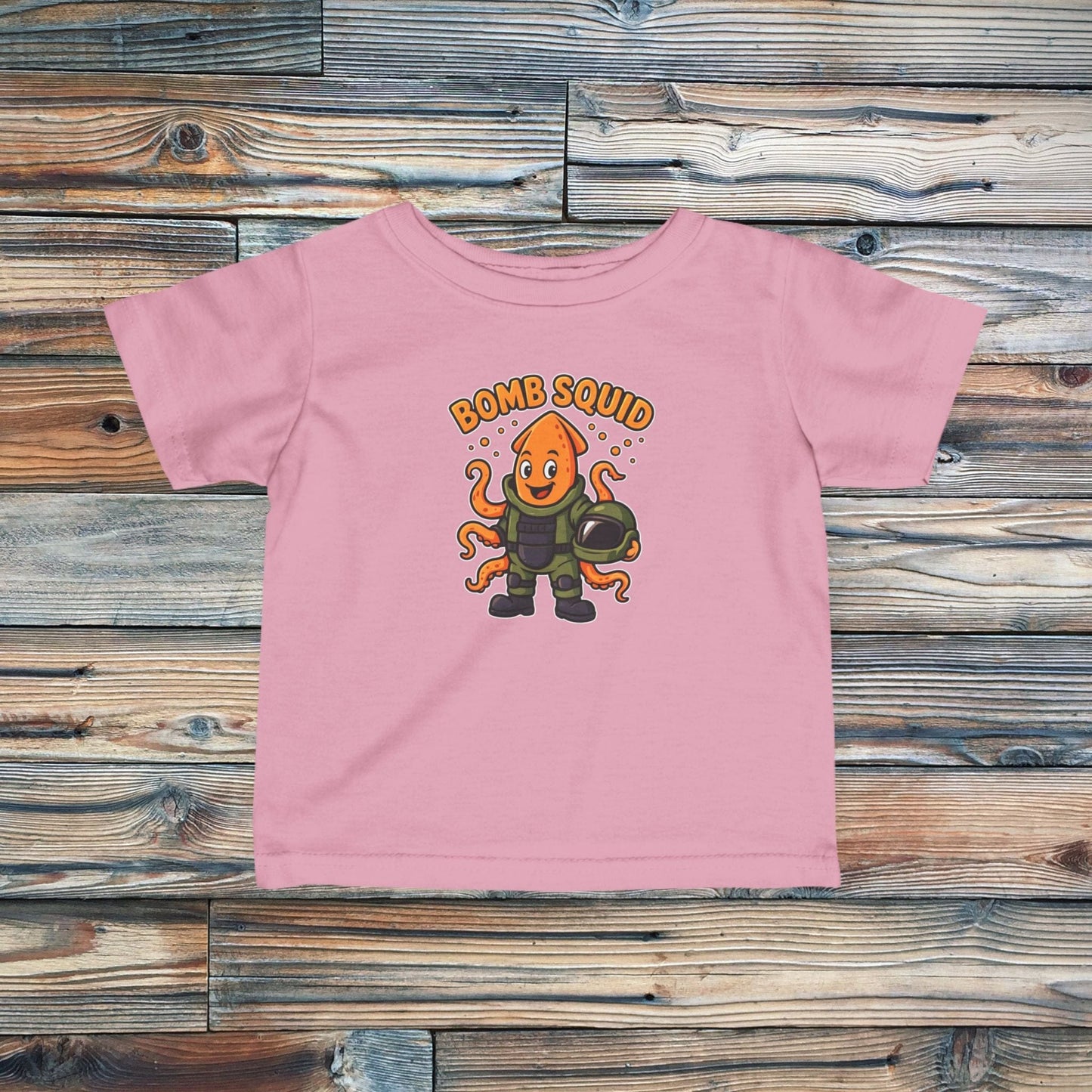 K-Factor Supply Co Infant Bomb Squid T-Shirt Pink / 6M