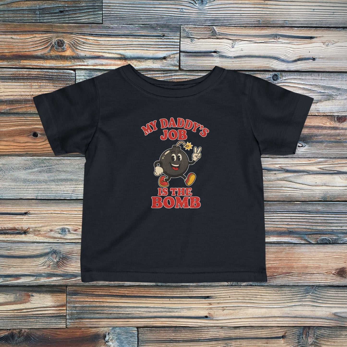 K-Factor Supply Co Infant Daddy's Job T-Shirt Black / 6M