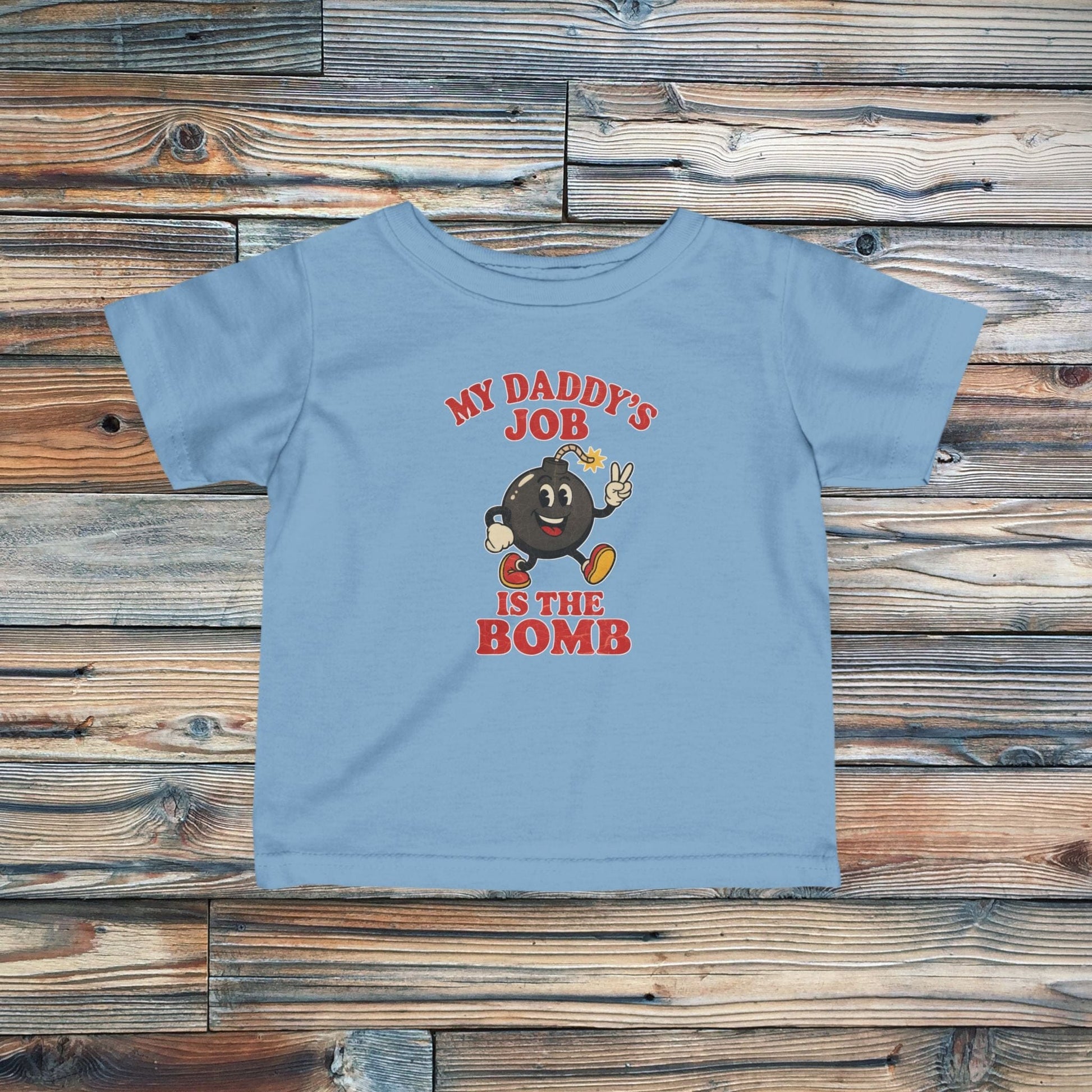 K-Factor Supply Co Infant Daddy's Job T-Shirt Light Blue / 6M