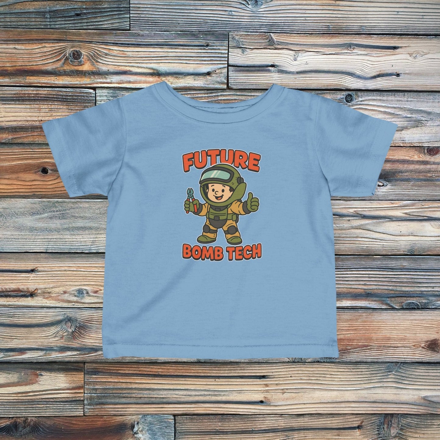 K-Factor Supply Co Infant Future Bomb Tech Mk 1 Mod 0 T-Shirt Light Blue / 6M