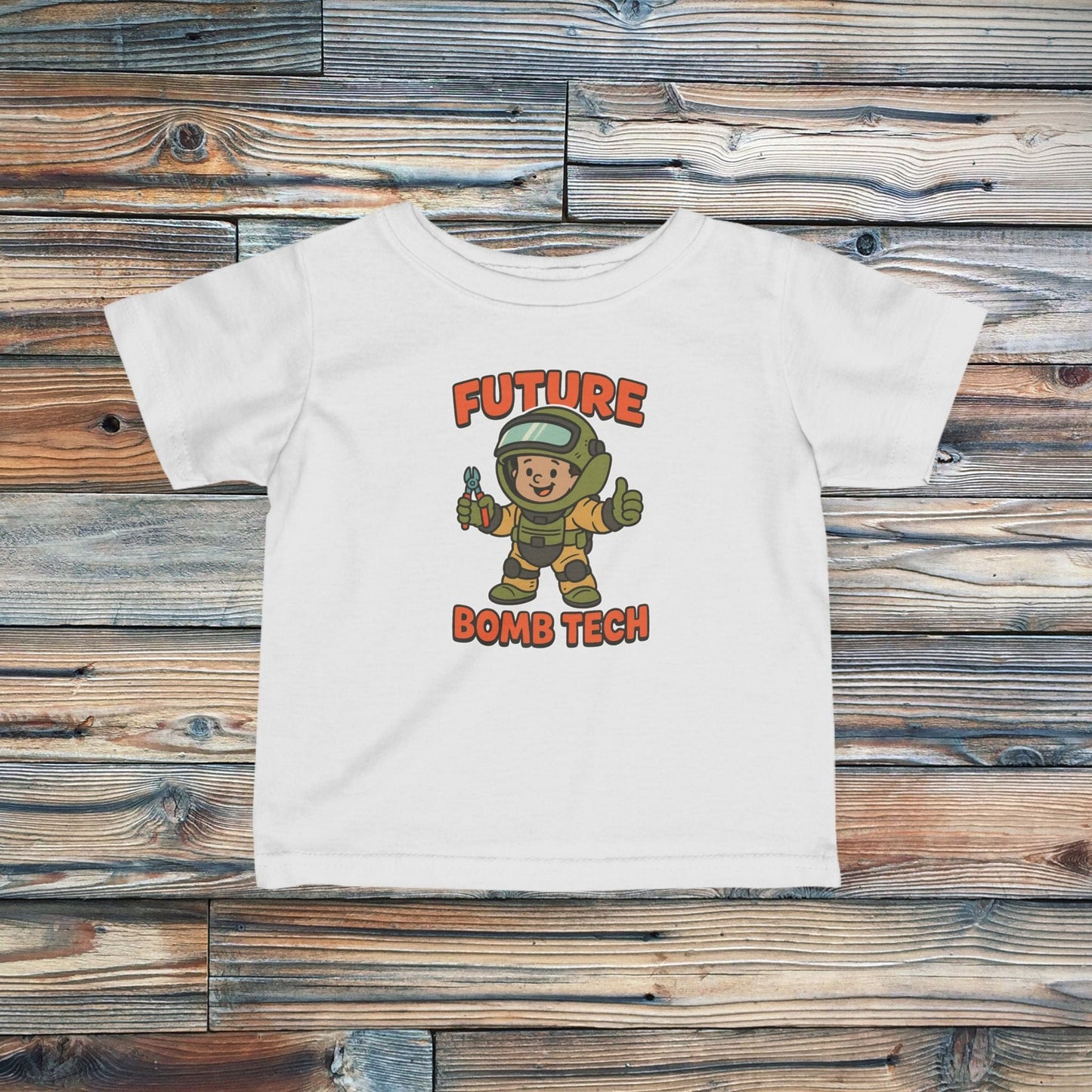 K-Factor Supply Co Infant Future Bomb Tech Mk 1 Mod 1 T-Shirt White / 6M