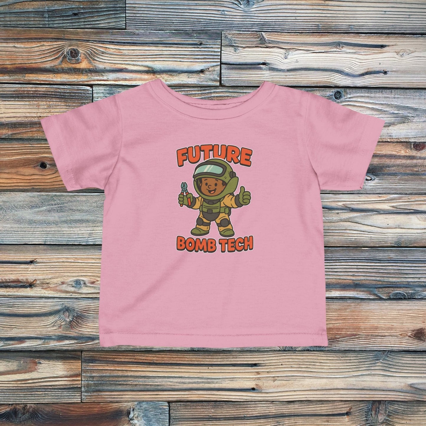 K-Factor Supply Co Infant Future Bomb Tech Mk 1 Mod 2 T-Shirt Pink / 6M