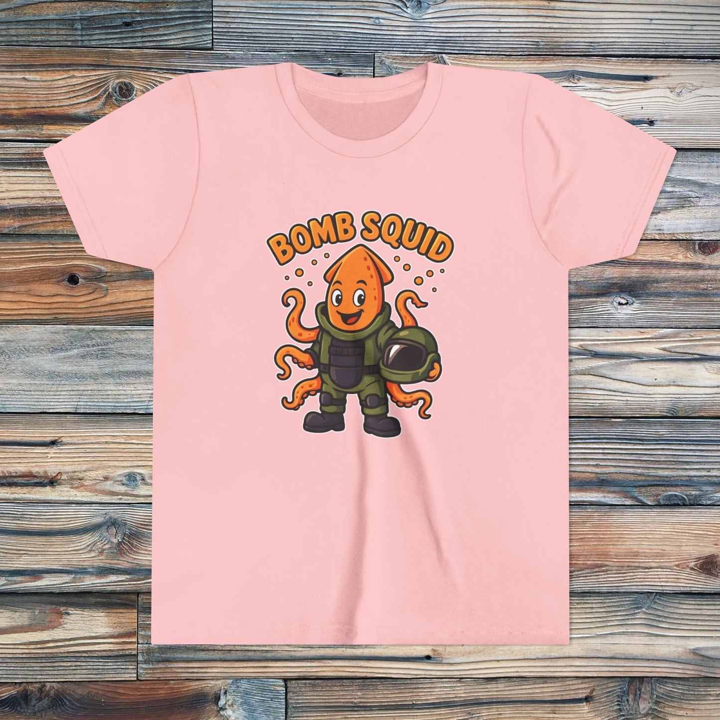 K-Factor Supply Co Kids Bomb Squid T-Shirt Pink / S
