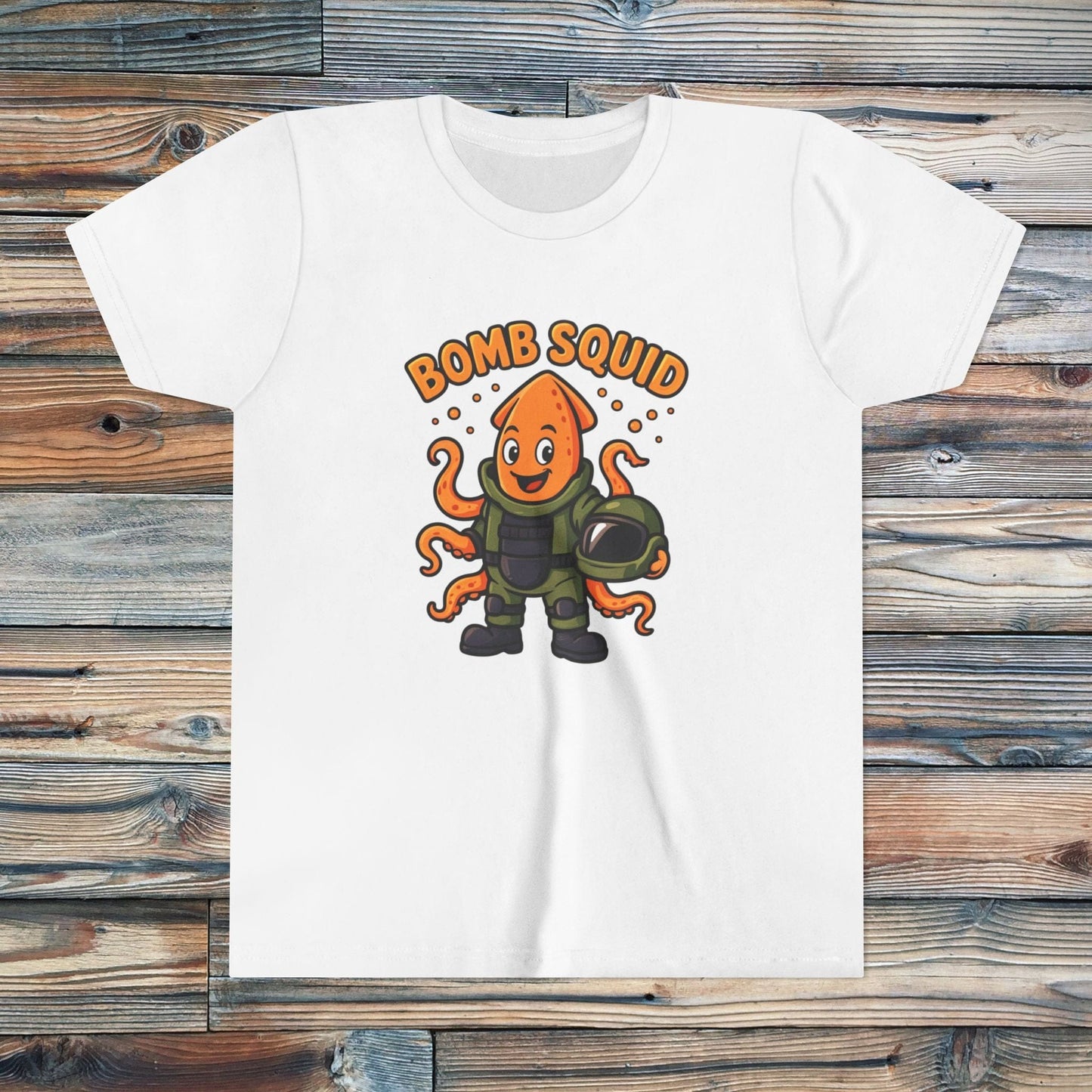 K-Factor Supply Co Kids Bomb Squid T-Shirt White / S