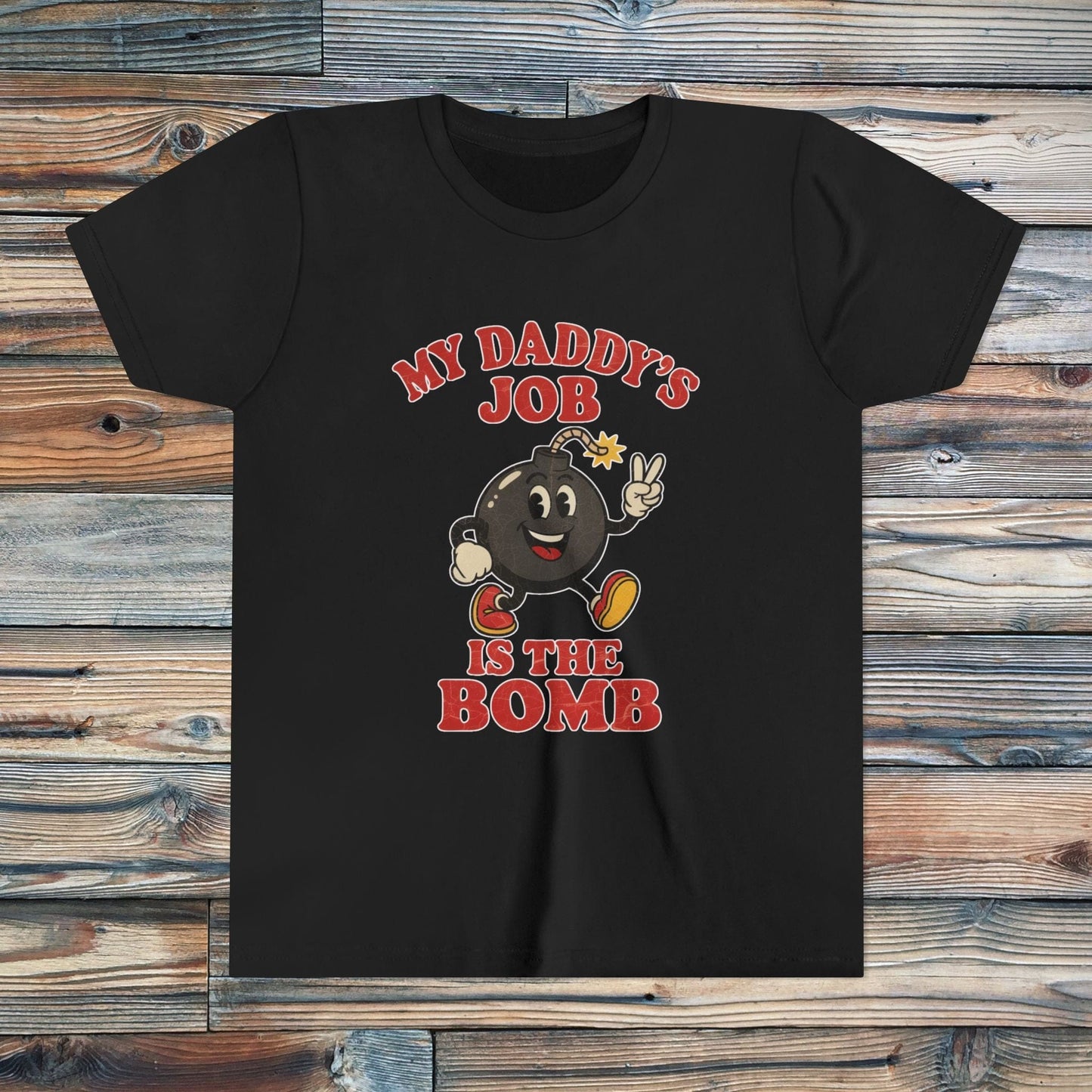 K-Factor Supply Co Kids Daddy's Job T-Shirt Black / S